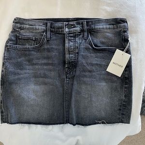 Distressed Black Mother Skirt